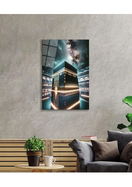 Kabe Modern Cam Tablo Yapay Zeka Hediyelik Büyük Tablo Ev Ofis Dekoru modelleri