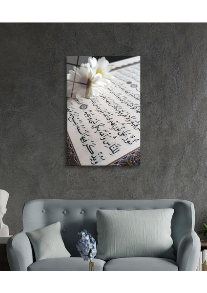 Kuran Ayet Cam Tablo 4mm Dayanıklı Temperli Cam fiyatları