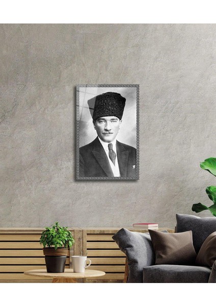 Atatürk Cam Tablo 4mm Dayanıklı Temperli Cam, Atatürk Glass Wall Art fiyatları