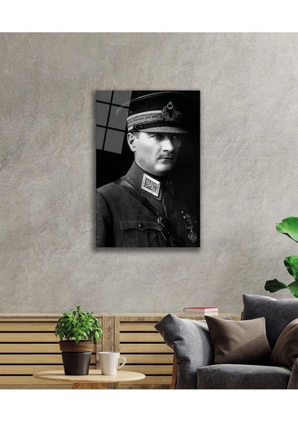Atatürk Cam Tablo 4mm Dayanıklı Temperli Cam, Atatürk Glass Wall Art fiyatları