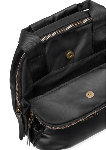 Kadın Siyah Süet Sırt Çantası 25WBD249010