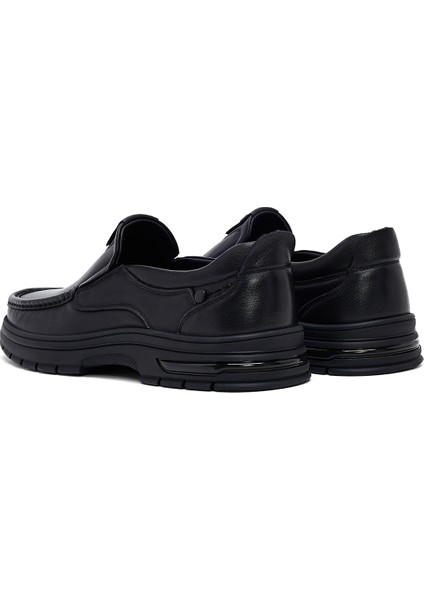 Erkek Siyah Deri Casual Loafer 25WFD695618 indirimleri
