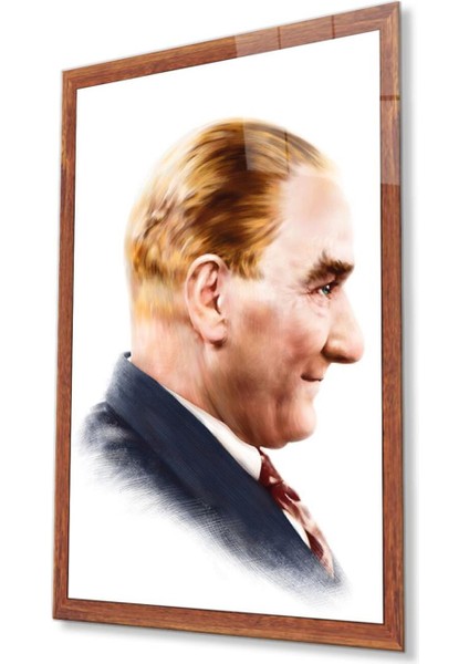 Atatürk Cam Tablo 4mm Dayanıklı Temperli Cam, Atatürk Glass Wall Art