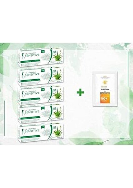 Aloe Vera Diş Macunu 5'li Paket 90 gr Ağız Bakımında Aloe Vera Etkisi ile fiyatları