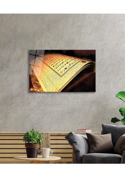 Kuran Ayet Dini Islami Duvar Dekoru Kaligrafi Cam Tablo 4mm Dayanıklı Temperli Cam modelleri