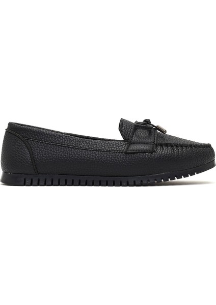 Kadın Siyah Tokalı Loafer 25AFE1451FT