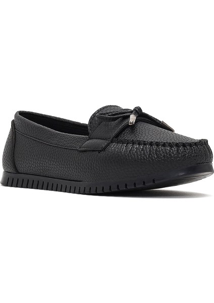 Kadın Siyah Tokalı Loafer 25AFE1451FT