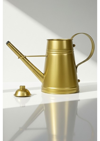 Stella 3 Litre Metal Çiçek Bahçe Sulama Kabı Altın - Modern Dekoratif Çok Amaçlı Sulak modelleri