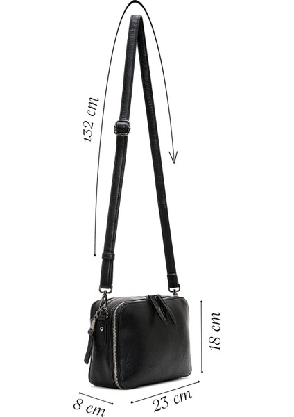 Kadın Siyah Uzun Askılı Çapraz Çanta 25WBD246118 fiyatları