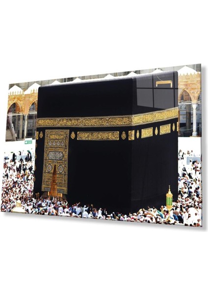 Kabe Kutsal Topraklar Dini Duvar Dekoru Cam Tablo 4mm Dayanıklı Temperli Cam