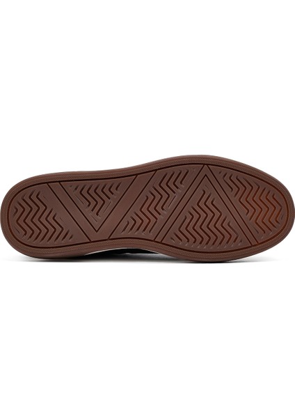 Erkek Kahverengi Bağcıklı Deri Sneaker 25WFD685418 fırsatları