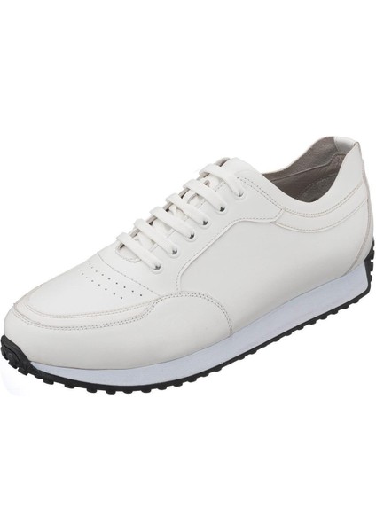 YC2023 Beyaz Deri Erkek Spor Ayakkabı Rahat Hafif Taban Geniş Kalıp