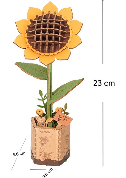 Minyatür Günebakan Çiçeği 3D Puzzle fiyatları
