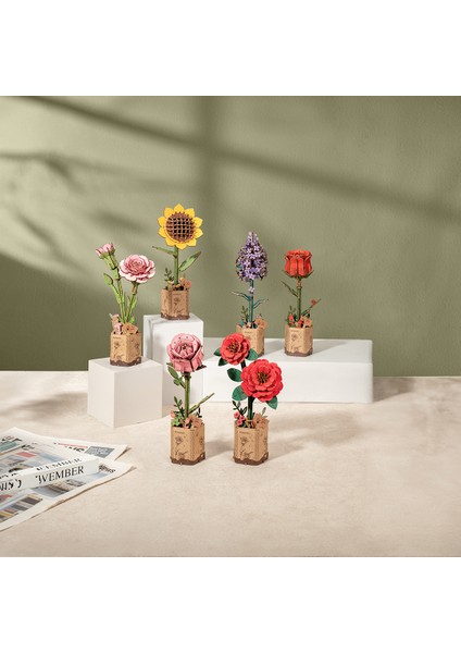 Minyatür Günebakan Çiçeği 3D Puzzle