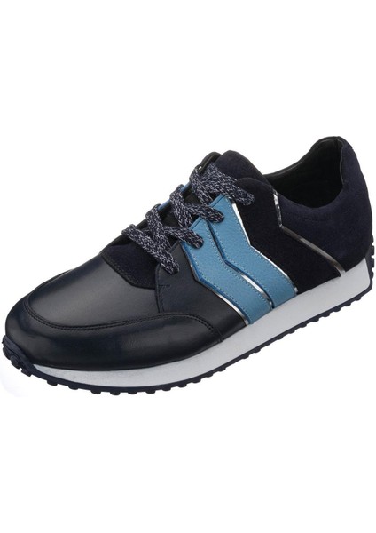 AG141 Lacivert Dana Derisi Rahat Geniş Kalıp Hafif Spor Taban