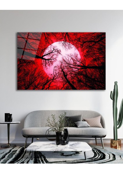 Doğa Ağaçlar Cam Tablo Modern Ev Ofis Salon Hediyelik Büyük Tablo Duvar Dekoru fiyatları