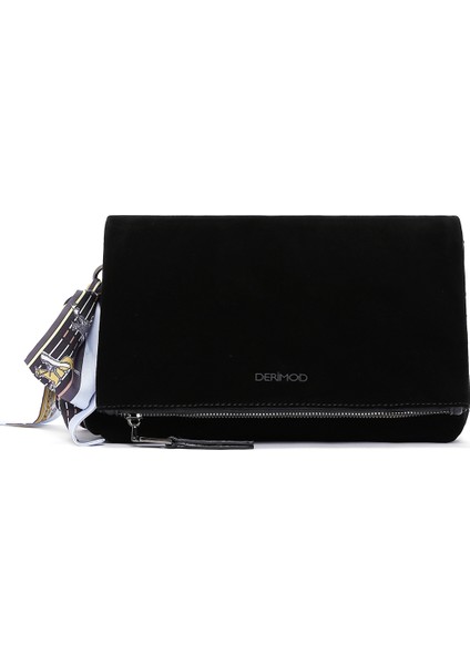 Kadın Siyah Süet Çapraz Çanta 25WBD246910 modelleri