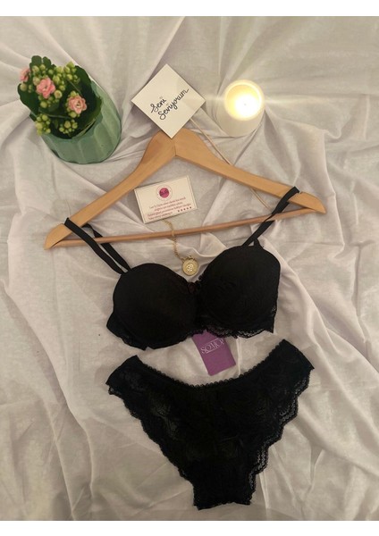 Full Dantelli Boş Sütyen Takımı