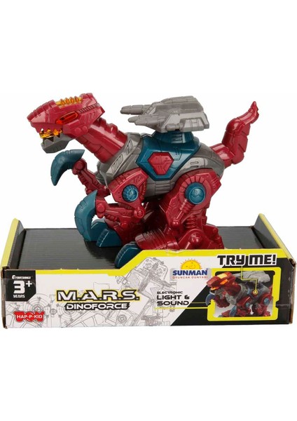 M.a.r.s. Sesli ve Işıklı Dinoforce - Kırmızı