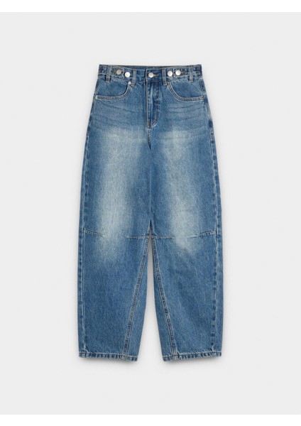 Yıkanmış Efektli Denim Pantolon indirimleri