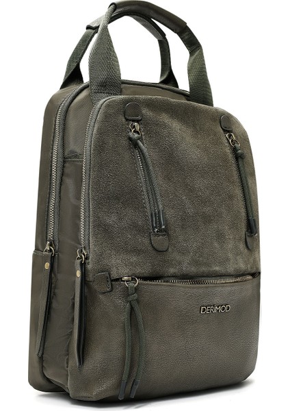 Kadın Haki Süet Sırt Çantası 25WBD249010 fırsatları