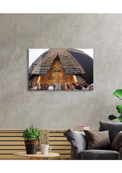 Kabe Kapısı Dini Islami Duvar Dekoru Kaligrafi Cam Tablo 4mm Dayanıklı Temperli Cam modelleri