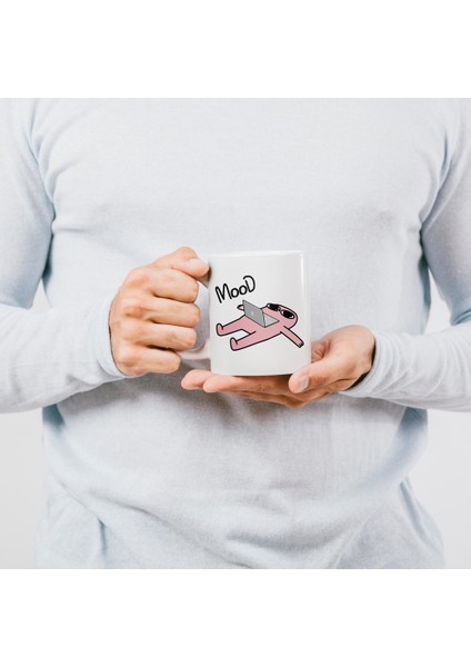 Mood Baskılı Kalp Kulplu Seramik Kupa fiyatları