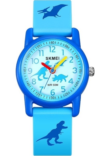 Shikemei Öğrenci Saati Çocuk Su Geçirmez Kuvars Saat Ins Tarzı Erkek Ve Kız Renkli Çizgi Film Saati (Yurt Dışından)