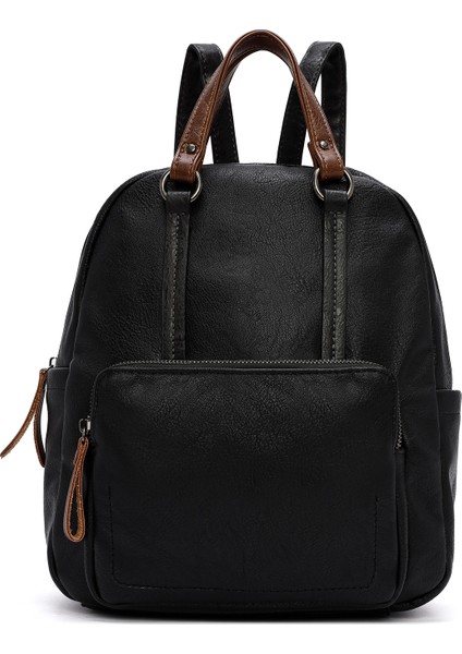 Kadın Siyah Casual Sırt Çantası 25WBD249718