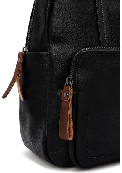 Kadın Siyah Casual Sırt Çantası 25WBD249718
