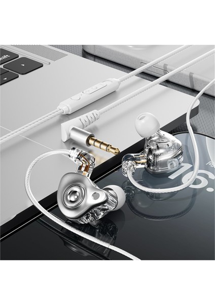 Yeni Özel Model Hıfı Ateş Kablolu Kulaklıklar Bilgisayar Cep Telefonu Oyun Kulaklıkları Mikrofonlu Dinamik Takılabilir Değiştirilebilir Kablo (Yurt Dışından)