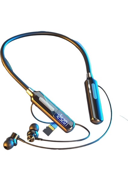 Yüksek Güç Ve Gürültü Azaltma, Siyah Teknoloji, Spor Adım Sayarı, Ultra Uzun Pil Ömrüne Sahip Kablosuz Kulaklık Özelliklerine Sahip Boyun Askılı Bluetooth Kulaklık (Yurt Dışından)