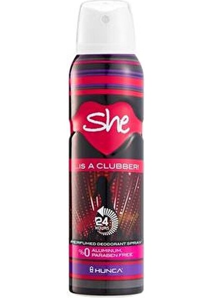 Clubber Kadın Deodorant 150 ml 24 Saat Ferahlatıcı Etki ve Uzun Süreli Koku fırsatları