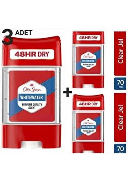 Clear Jel Whitewater 3 Adet Unisex Deodorant 70 ml Ferah Koku fiyatları