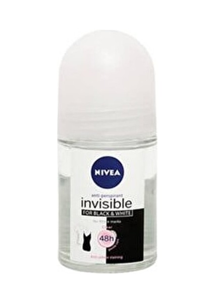 Invisible Black&White Roll-On Deodorant 25 ml Tüm Ciltler için 48 Saat Etkili Koruma fiyatları