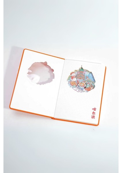 3 D Yılbaşı Temalı Defter Defter Stereo Katmanlı Oyma Sayfalı Defter Ajanda Bloknot 20,8 x 14 cm 120 Yaprak fırsatları