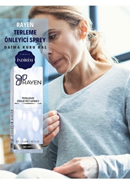 Terleme Önleyici Sprey 50 ml x 2 Adet El, Ayak ve Vücut için Etkili Koruma modelleri