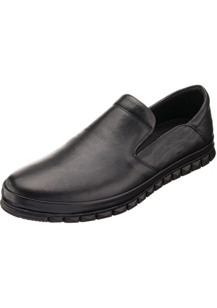 Costo Shoes Siyah Deri 4 Mevsim Büyük Numara Üst Kalite Erkek Ayakkabısı