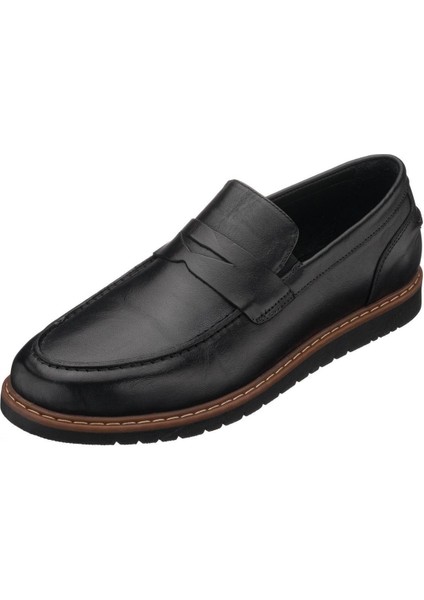 45,46,47,48,49,50 Numaralarda AYL1112 Siyah Deri Termo Taban 4 Mevsim Büyük Numara Üst Kalite Erkek Ayakkabısı