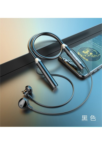 Yeni Stil Boyun Askılı Bluetooth Kulaklık Spor Kablosuz Kulaklık Boyun Askılı Büyük Pil Kart Girişi Çift Kulak Manyetik Emiş (Yurt Dışından)