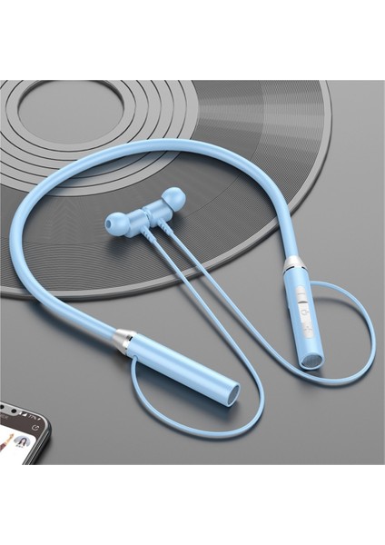 Yeni Stil Boyun Askılı Bluetooth Kulaklık Spor Kablosuz Kulaklık Boyun Askılı Büyük Pil Kart Girişi Çift Kulak Manyetik Emiş (Yurt Dışından)