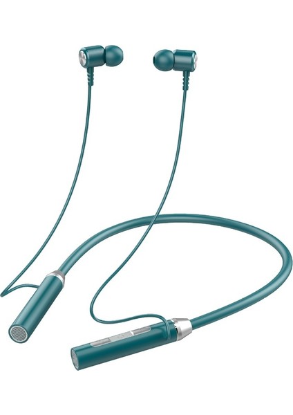 Yeni Stil Boyun Askılı Bluetooth Kulaklık Spor Kablosuz Kulaklık Boyun Askılı Büyük Pil Kart Girişi Çift Kulak Manyetik Emiş (Yurt Dışından)