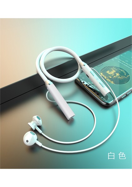 Yeni Stil Boyun Askılı Bluetooth Kulaklık Spor Kablosuz Kulaklık Boyun Askılı Büyük Pil Kart Girişi Çift Kulak Manyetik Emiş (Yurt Dışından)