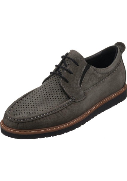 KRT103 Grii Dana Nubuk Derisi Üst Kalite Rahat Geniş Kalıp Büyük Numara Ayakkabı