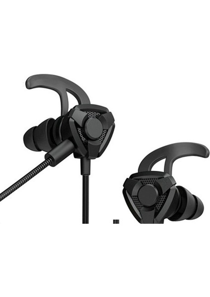 E-Spor Oyun Kulaklığı Kulak Içi Kablolu Mobil Oyun Bilgisayarı Evrensel Tavuk Yiyen Kulaklık Sesi Dinleme Ve Uzun Mikrofonla Konumlandırma (Yurt Dışından)