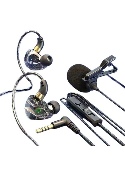 Özel Model K Şarkıya Özel Kulaklıklar Kablolu Mikrofon Iki Bir Arada Şarkı Söyleme Canlı Yayın Kulak Dönüşü Izleme Bilgisayar Cep Telefonu Kulaklıkları (Yurt Dışından)