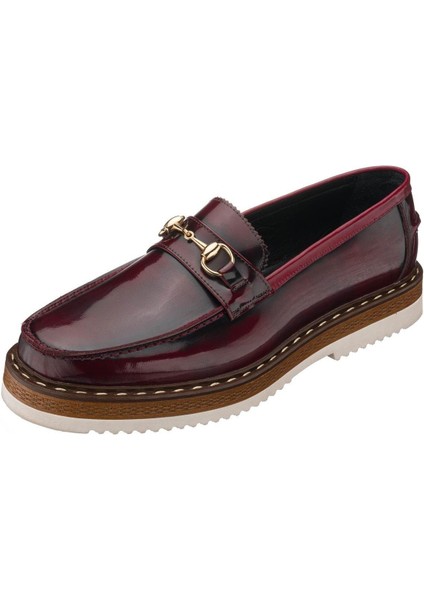 SNM1910 Bordo Açma Deri Eva Rahat Hafif Taban Giydirimi Rahat Geniş Kalıp Özel Seri El Işçiliği