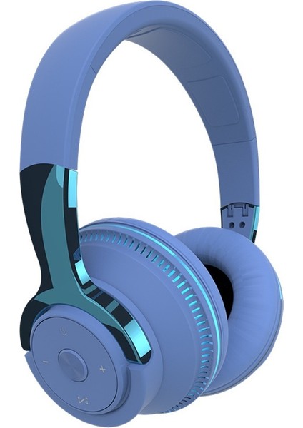 Yeni Sıcak Stil Kablosuz Başa Takılan Bluetooth Kulaklık, Ağır Baslı Stereo Kartlı Renkli Işıklı Bilgisayar Kulaklığı (Yurt Dışından)