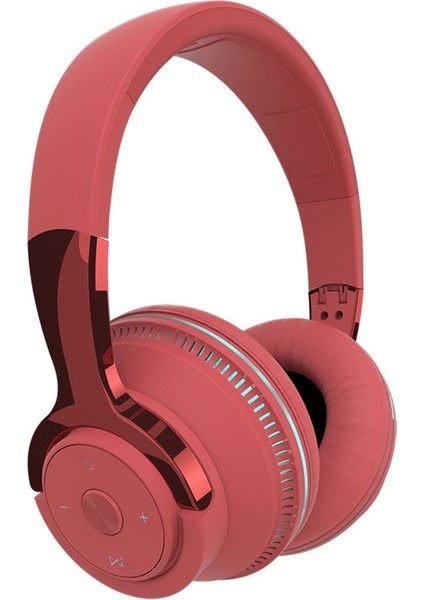 Yeni Sıcak Stil Kablosuz Başa Takılan Bluetooth Kulaklık, Ağır Baslı Stereo Kartlı Renkli Işıklı Bilgisayar Kulaklığı (Yurt Dışından)