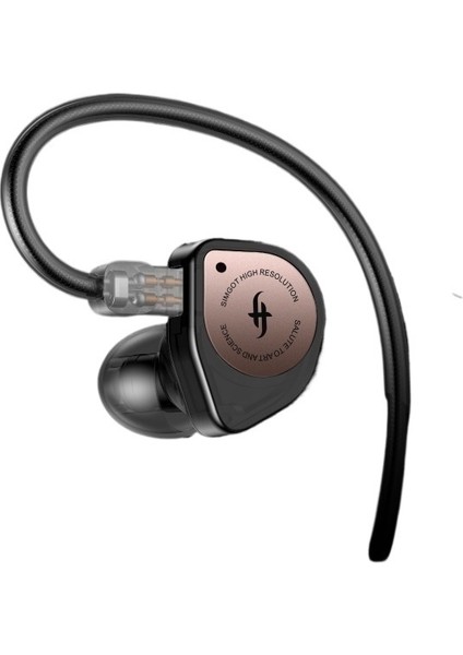 Ew100 Xingge Sımgot Yüksek Kaliteli Kulak Içi Hifi Kablolu Kulaklıklar Bilgisayar Oyunu E-Spor Müzik Kulak Tıkacı Siyah Altın Versiyonu Mikrofon Olmadan 3.5mm Tel (Yurt Dışından)